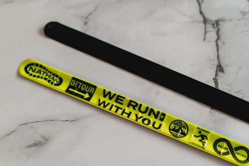 We run with you wristband.