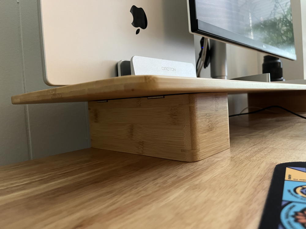 Flexispot Bamboo Monitor Stand Review SpaceSaving Desk Riser