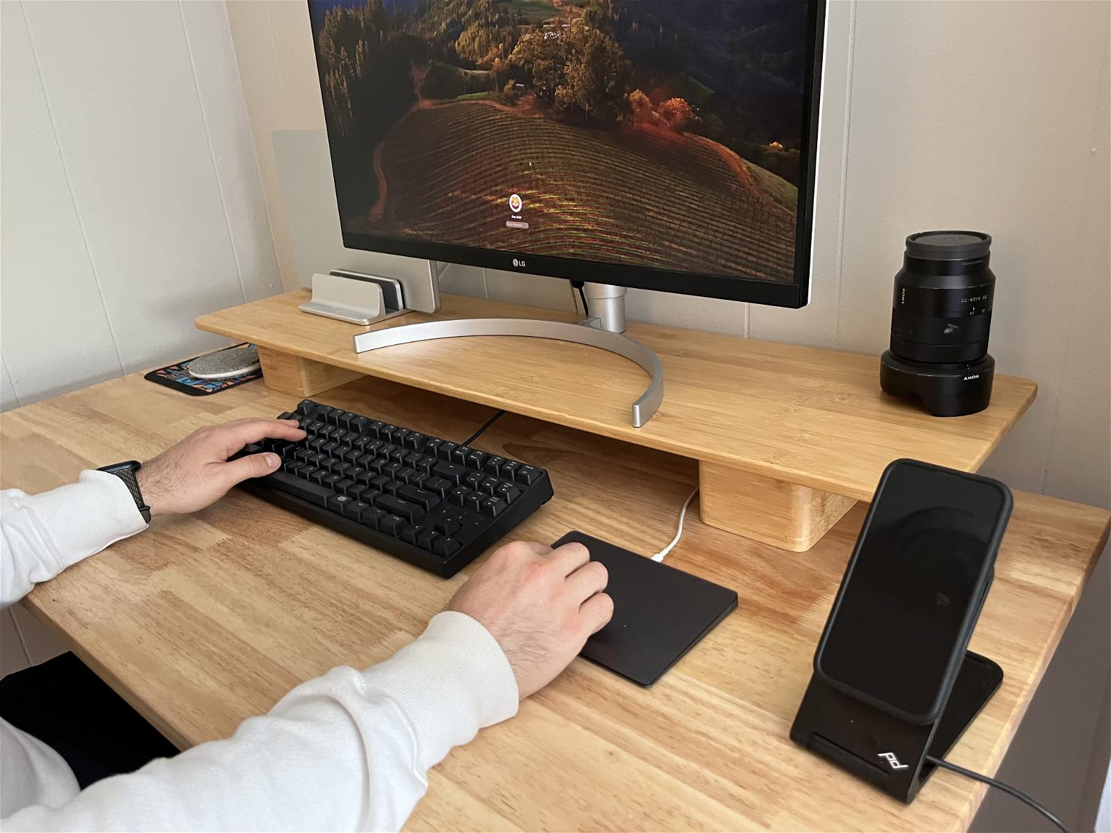 Flexispot Bamboo Monitor Stand Review: Space-Saving Desk Riser